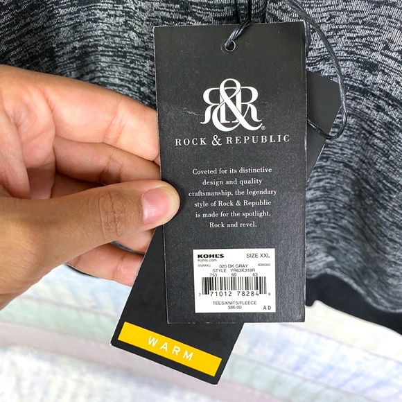 Rock & Republic Moto Grit Zip Sherpa Hooded Jacket - Picture 14 of 16